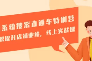 【2023.01.08】淘系统搜索直通车特训营-第三期：轻松提升店铺业绩，线上实战课百度网盘免费下载-芽米宝库