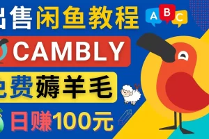 【2022.12.12】闲鱼赚钱小技巧，每单净赚10元，日赚100元 – 出售Cambly注册教程百度网盘免费下载-芽米宝库