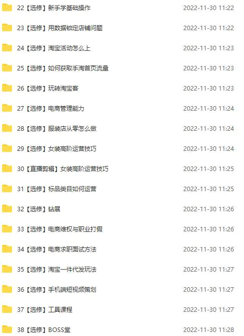 图片[3]-【2022.11.30】淘系天猫电商业绩增长：已培养上千位卖家实现100W+利润（700节30G课程）百度网盘免费下载-芽米宝库