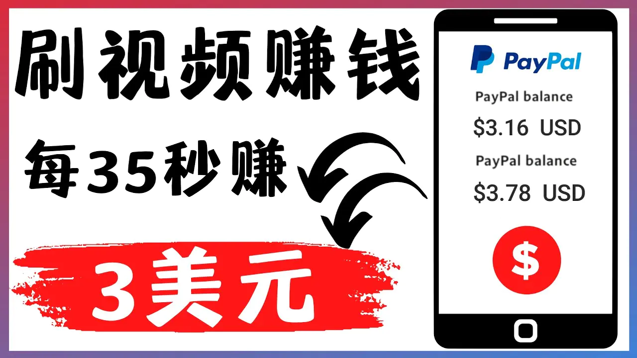 图片[1]-【2022.11.29】轻松看YouTube视频赚钱项目：刷视频 YouTube 每35秒赚3美元百度网盘免费下载-芽米宝库