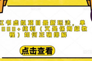 【2022.11.29】小红书虚拟项目最新玩法，单天1000+纯利（又是保姆级教程文档）百度网盘免费下载-芽米宝库