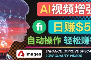 【2022.11.14】在Fiverr出售视频增强服务赚钱的方法：每单5美元, 日赚50美元，一键操作百度网盘免费下载-芽米宝库