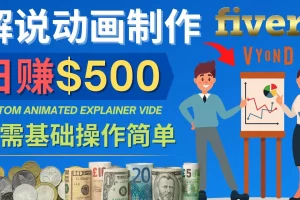 【2022.11.14】制作解说类动画视频（Animated Explainer）日赚500美元以上 – 0基础可操作百度网盘免费下载-芽米宝库