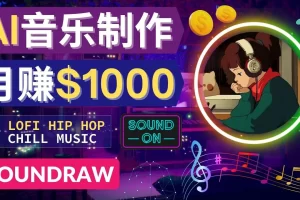 【2022.11.10】无需任何音乐基础： 使用AI软件制作Lofi Hip Hop Chill Music 月赚1000美元百度网盘免费下载-芽米宝库