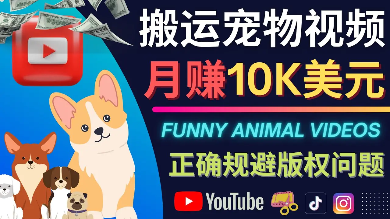 图片[1]-【2022.11.07】搬运TIKTOK视频到YouTube，并进行二次创作，月赚1万美元以上百度网盘免费下载-芽米宝库