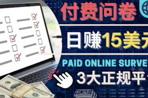【2022.11.06】参与付费调查，利用自己的空闲时间完成问卷，适合新手的平台，日赚15美元百度网盘免费下载-芽米宝库
