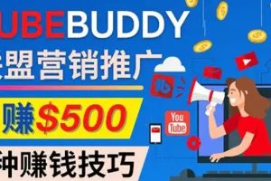 【2022.11.06】推广TubeBuddy联盟营销项目，完全免费的推广方法，轻松月赚500美元百度网盘免费下载-芽米宝库