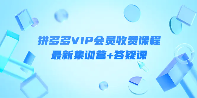 图片[1]-【2022.10.27】某社群·拼多多VIP会员收费课程，最新集训营+答疑课-价值3299元百度网盘免费下载-芽米宝库