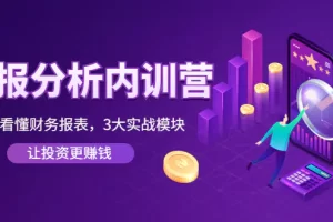 【2022.10.23】《财报分析内训营》0基础看懂财务报表，3大应用实战模块，让投资更赚钱百度网盘免费下载-芽米宝库