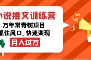 【2022.10.18】小说推文训练营，万年常青树项目，抓住风口，快速变现月入过万百度网盘免费下载-芽米宝库