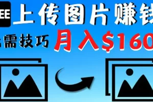 【2022.10.18】只需上传图片就能赚钱，不露脸不拍摄没有技巧 轻松月赚$1600百度网盘免费下载-芽米宝库