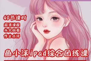 【2022.10.13】2022年ipad综合团练水彩植物+少女头像，二合一课程（40节课）百度网盘免费下载-芽米宝库