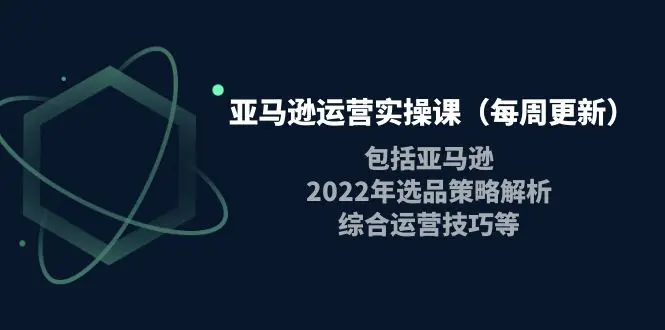 图片[1]-【2022.10.07】亚马逊运营实操课（每周更新）包括亚马逊2022选品策略解析，综合运营技巧等百度网盘免费下载-芽米宝库