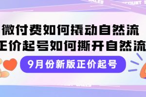 【2022.09.22】9月份新版正价起号，微付费如何撬动自然流，正价起号如何撕开自然流百度网盘免费下载-芽米宝库