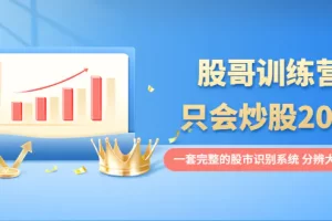 【2022.09.11】股哥训练营·只会炒股20期：一套完整的股市识别系统，分辨大涨、大跌！百度网盘免费下载-芽米宝库