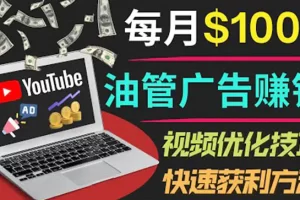 【2022.08.31】YouTube广告赚钱项目：只需发布视频就有收入，月入7000+副业百度网盘免费下载-芽米宝库