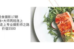 【2022.08.20】美食摄影17期 基础+大师两班连上，从0基础走上专业摄影师之路-价值5500百度网盘免费下载-芽米宝库