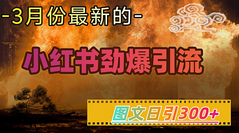 【2025.03.05】小红书超劲爆引流手段，图文日引300+轻松变现1W百度网盘免费下载-芽米宝库