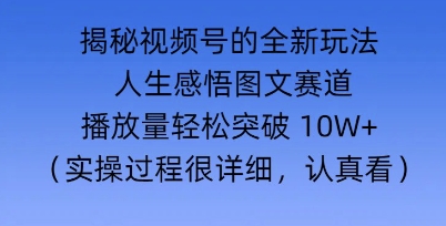 图片[1]-【2025.03.09】Deepseek和即梦结合，做一个【人生图文感悟】的视频号百度网盘免费下载-芽米宝库