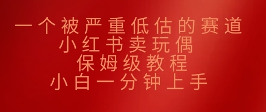 图片[1]-【2025.03.13】一个被严重低估的赛道，小红书卖玩偶，保姆级教程，小白一分钟上手百度网盘免费下载-芽米宝库