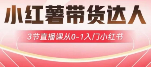 图片[1]-【2025.03.26】小红薯达人带货启航计划，3节直播课从0-1入门小红书百度网盘免费下载-芽米宝库