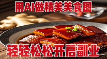 图片[1]-【2025.04.13】用AI做精美美食图，无需专业设备拍摄，轻轻松松开启副业百度网盘免费下载-芽米宝库