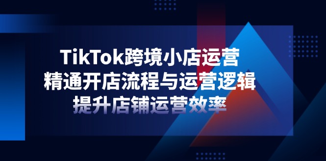 【2025.04.14】TikTok跨境小店运营，精通开店流程与运营逻辑，提升店铺运营效率百度网盘免费下载-芽米宝库