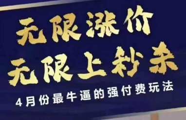 【2025.04.15】4月12号拼多多线上课，无限涨价，无限上秒杀，4月份最牛逼的强付费玩法百度网盘免费下载-芽米宝库