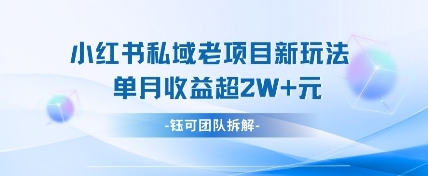 图片[1]-【2025.04.16】小红书私域项目新玩法，单月变现过W+百度网盘免费下载-芽米宝库
