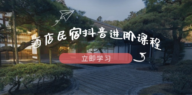 【2025.04.22】酒店民宿抖音进阶课程，掌握流量渠道与推流逻辑，打造爆款内容百度网盘免费下载-芽米宝库