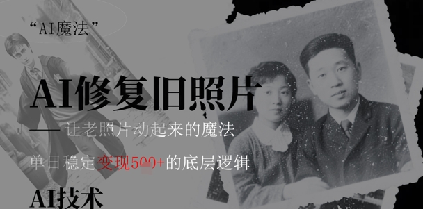 图片[1]-【2025.05.03】AI魔法：让泛黄旧照变成朋友圈爆款视频，私域转化率提升50%，单日变现500+百度网盘免费下载-芽米宝库