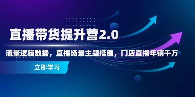图片[1]-【2025.05.09】直播带货提升营2.0：流量逻辑数据，直播场景主题搭建，门店直播年销千万百度网盘免费下载-芽米宝库