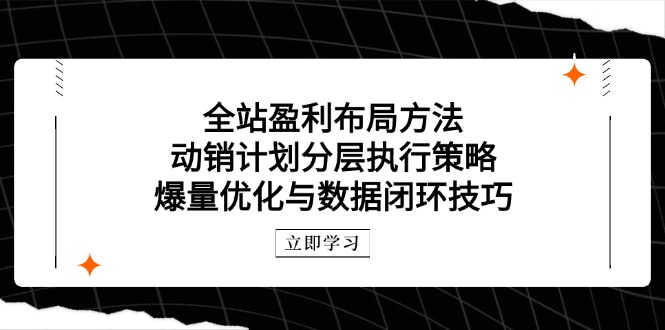 图片[1]-【2025.05.09】全站盈利布局方法：动销计划分层执行策略，爆量优化与数据闭环技巧百度网盘免费下载-芽米宝库