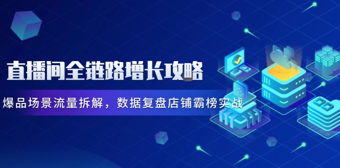 【2025.05.11】直播间全链路增长攻略，爆品场景流量拆解，数据复盘店铺霸榜实战百度网盘免费下载-芽米宝库