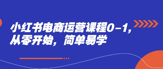 【2025.05.11】小红书电商运营课程0-1，从零开始，简单易学百度网盘免费下载-芽米宝库