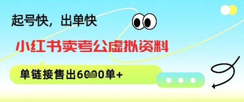 图片[1]-【2025.05.15】小红书卖考公虚拟资料，1单3.9-19.9，单链接销量上千单百度网盘免费下载-芽米宝库