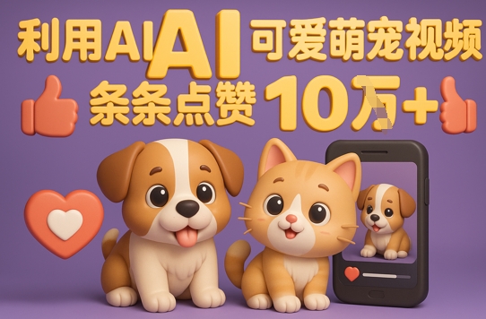 图片[1]-【2025.05.17】能骗过系统的AI萌宠视频制作全攻略：从0到 2W粉的爆款密码百度网盘免费下载-芽米宝库