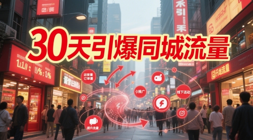 【2025.05.20】30天引爆同城流量：团购篇 认知篇 流量篇 来客篇 达人篇 老板人设IP篇 投流篇百度网盘免费下载-芽米宝库