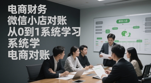 图片[1]-【2025.05.22】电商财务微信小店对账，从0到1系统学习电商对账百度网盘免费下载-芽米宝库