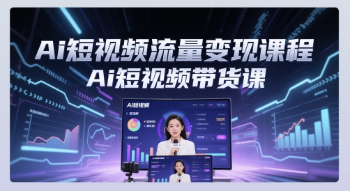 【2025.05.25】Ai短视频流量变现课程，Ai短视频带货课百度网盘免费下载-芽米宝库