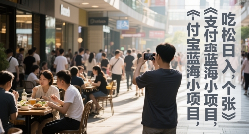 【2025.05.27】支付宝蓝海小项目，吃饭逛街拍个照，轻松日入100+百度网盘免费下载-芽米宝库