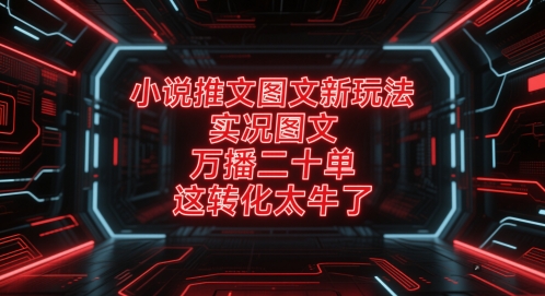 【2025.05.28】小说推文图文新玩法，实况图文，万播二十单，这转化太牛了百度网盘免费下载-芽米宝库