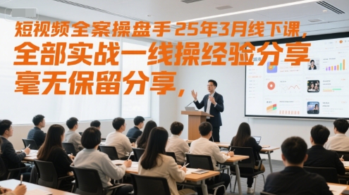 图片[1]-【2025.06.10】短视频全案操盘手25年3月线下课，全部实战一线操盘手经验分享，毫无保留分享，全是干货百度网盘免费下载-芽米宝库