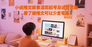图片[1]-【2025.06.11】小说推文故事混剪起号及运营思路，看了做推文可以少走弯路百度网盘免费下载-芽米宝库