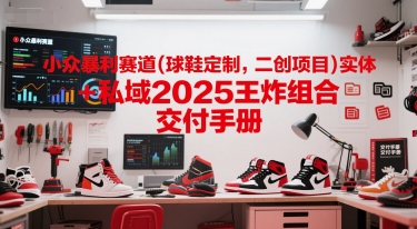 图片[1]-【2025.06.12】小众暴利赛道(球鞋定制，二创项目)实体+私域2025王炸组合 交付手册百度网盘免费下载-芽米宝库