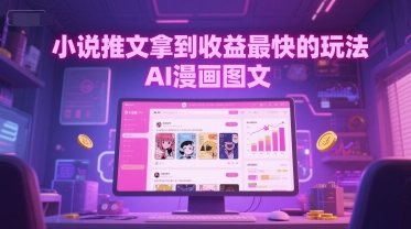 【2025.06.12】小说推文拿到收益最快的玩法，AI漫画图文百度网盘免费下载-芽米宝库