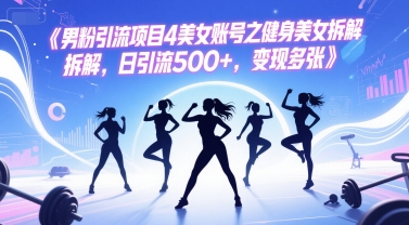 图片[1]-【2025.06.14】男粉引流项目4美女账号之健身美女拆解，日引流500+，变现多张百度网盘免费下载-芽米宝库