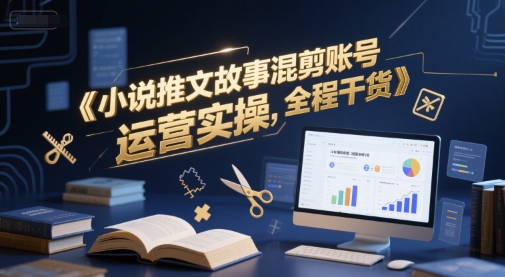图片[1]-【2025.06.15】小说推文故事混剪账号运营实操，全程干货百度网盘免费下载-芽米宝库
