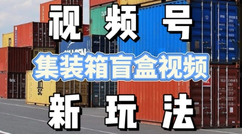 【2025.06.17】视频号新玩法，利用老外开集装箱盲盒视频，挣分成计划收益，月入过W，新手小白轻松上手百度网盘免费下载-芽米宝库