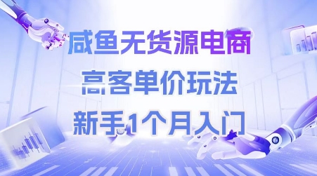 图片[1]-【2025.06.18】闲鱼无货源电商，高客单价玩法，新手1个月入门百度网盘免费下载-芽米宝库